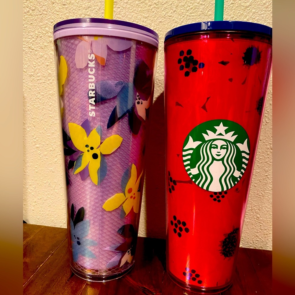 Two new Starbucks tumblers